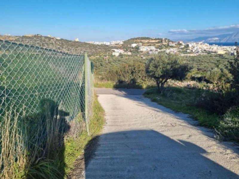 Agios Nikolaos Kreta - Meerblick-Grundstück mit Baugenehmigung in Agios Nikolaos Grundstück kaufen